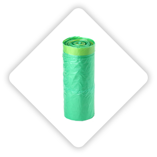 穿塑连卷垃圾袋